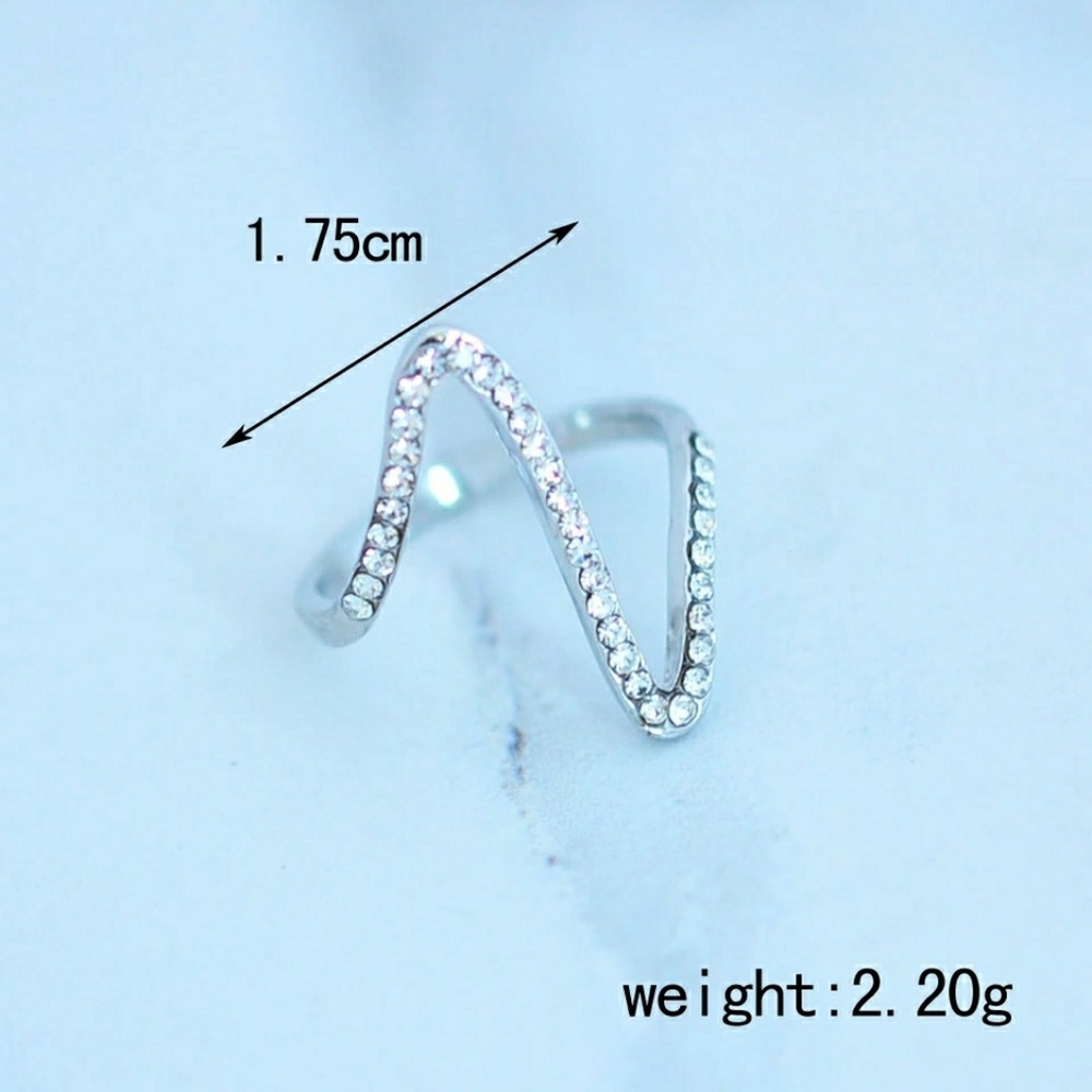 5 for $25 Crystal Studded Ring - Picture 2 of 6